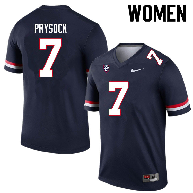 Women #7 Ephesians Prysock Arizona Wildcats College Football Jerseys Sale-Navy